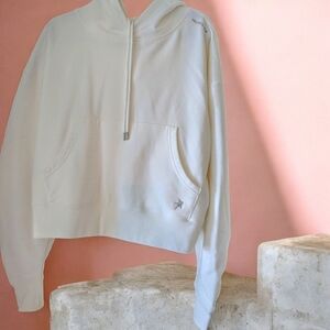 H&M x Mugler white hoodie